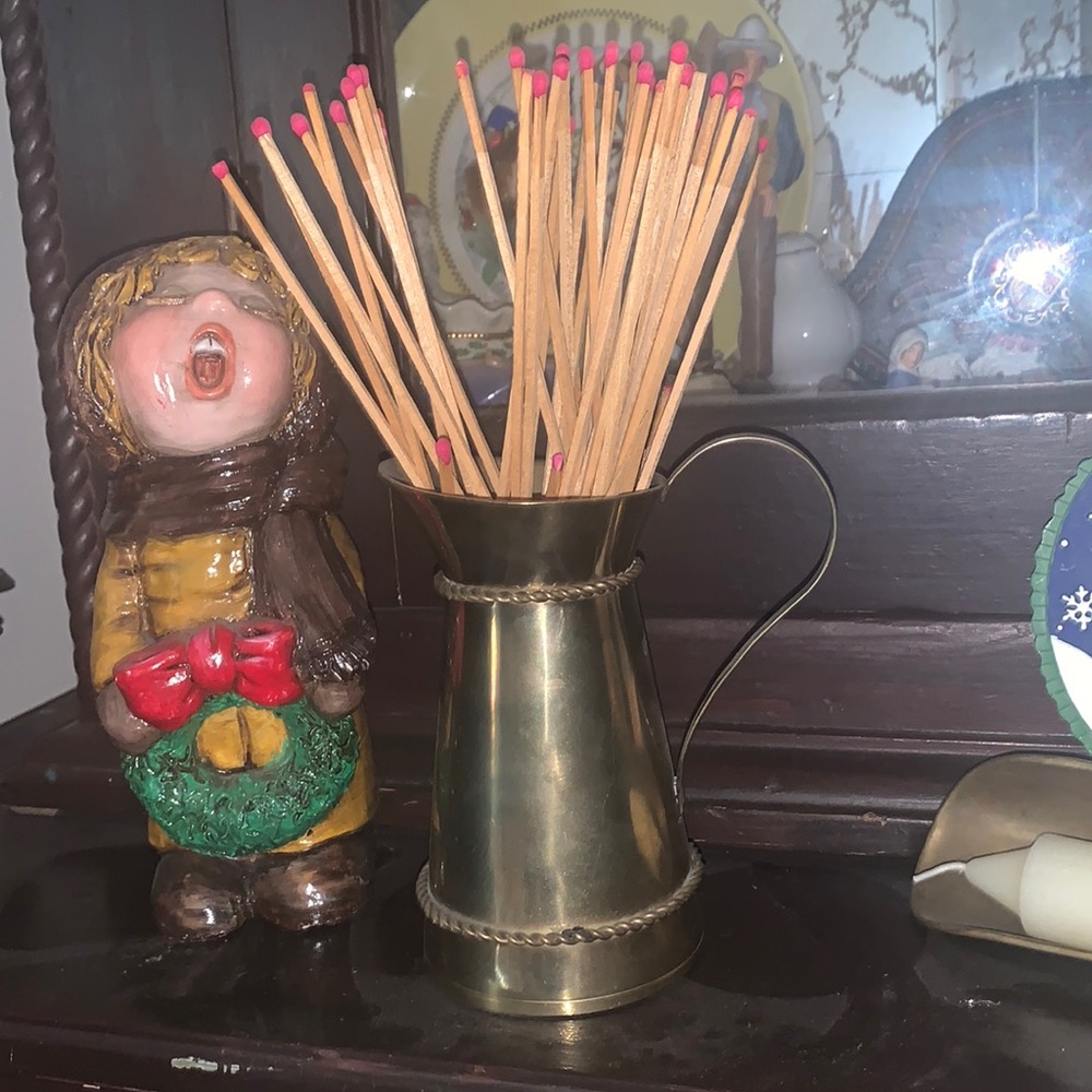 Metal jar decor